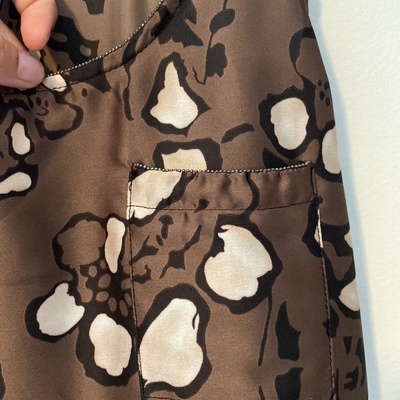 Collective Concept Mod Tunic Cream-Black-Brown Colors Size M - Picture 3 of 7